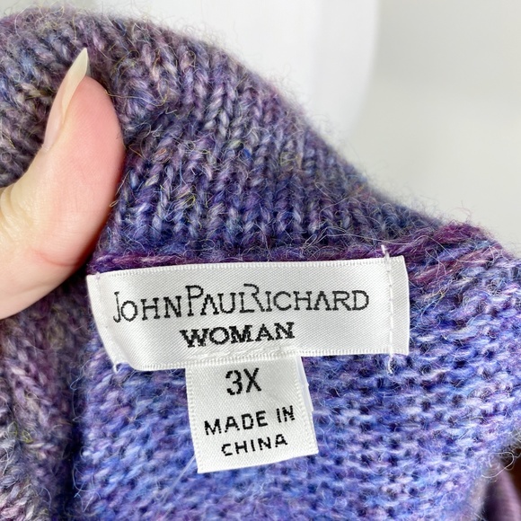 NWT John Paul Richard Ombre Cowl Neck Sweater Sz. 3X - Picture 9 of 11